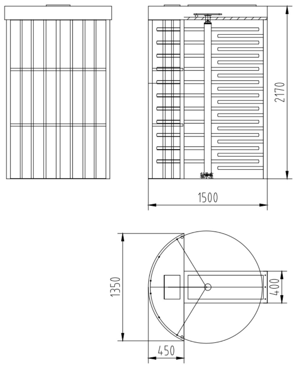 景區(qū)出口全高轉(zhuǎn)閘尺寸