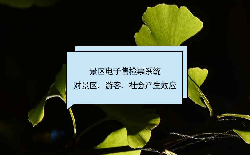 景區(qū)電子售檢票系統(tǒng)對(duì)景區(qū)、游客、社會(huì)產(chǎn)生效應(yīng)