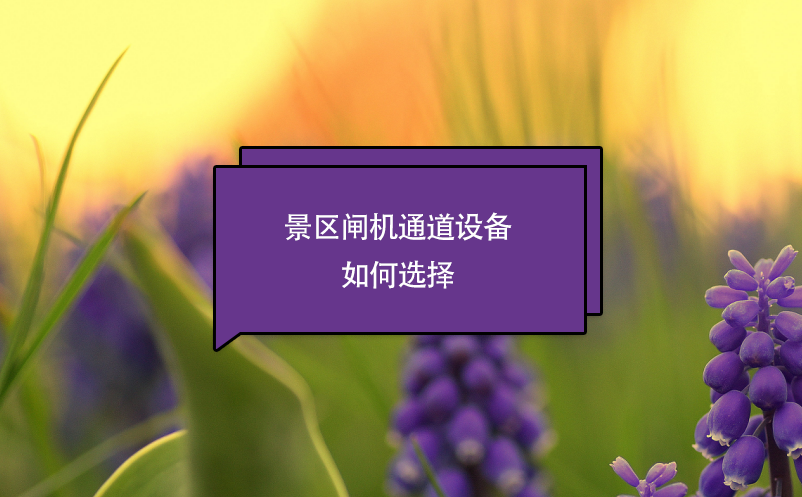 景區(qū)閘機通道設備如何選擇