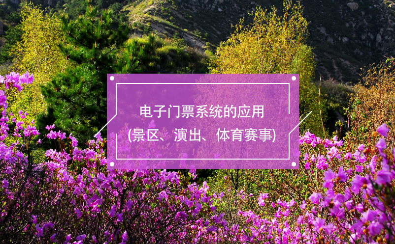 電子門票系統(tǒng)的應(yīng)用(景區(qū)、演出、體育賽事)