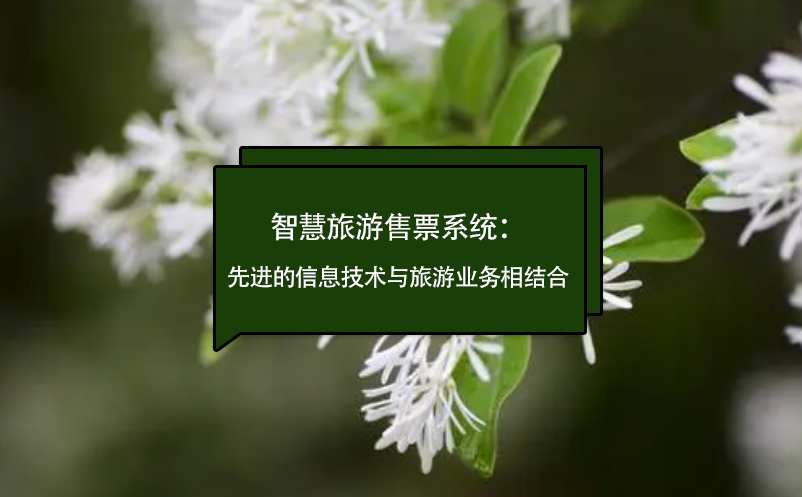 智慧旅游售票系統(tǒng)：先進的信息技術(shù)與旅游業(yè)務(wù)相結(jié)合