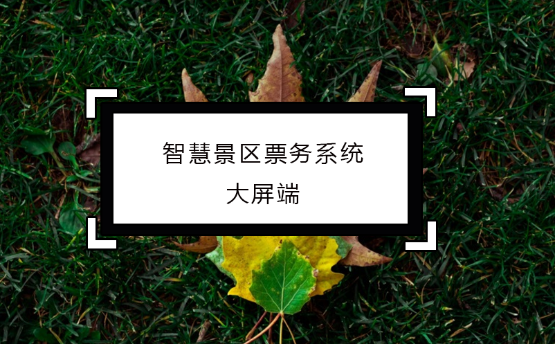 智慧景區(qū)票務(wù)系統(tǒng)大屏端