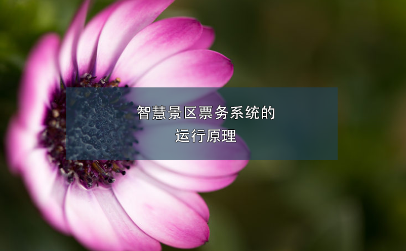 智慧景區(qū)票務(wù)系統(tǒng)的運行原理