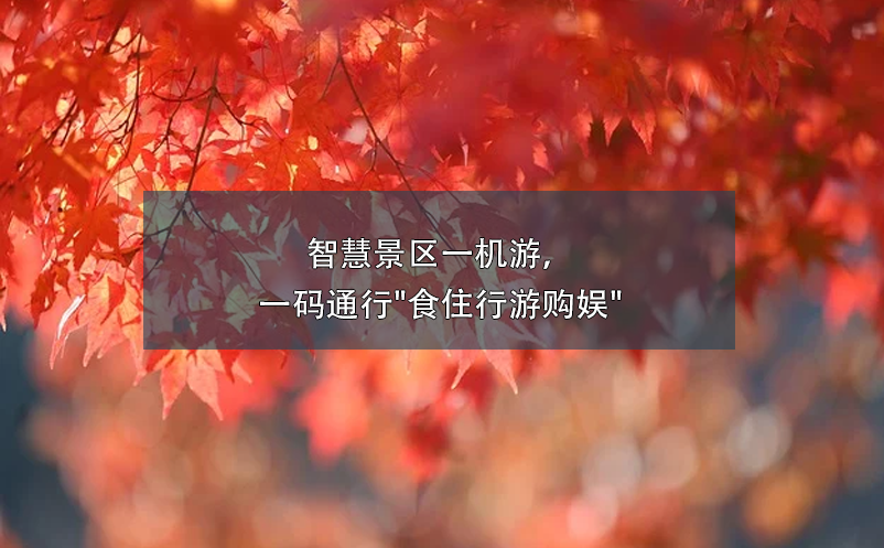 智慧景區(qū)一機(jī)游，一碼通行