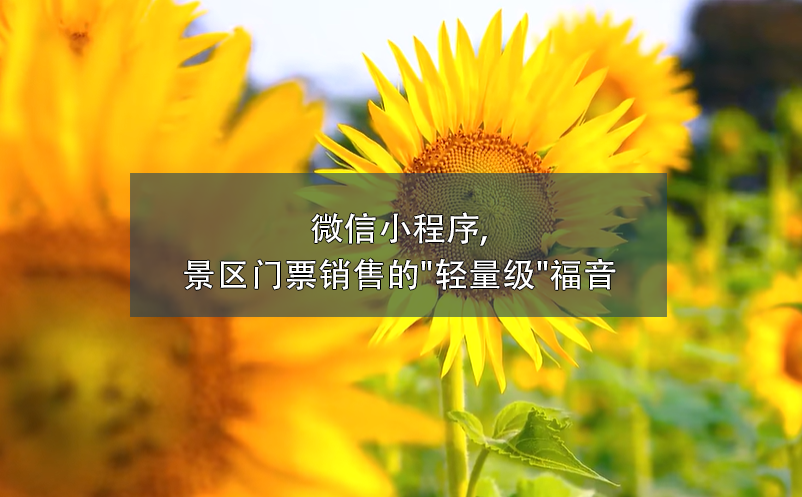 微信小程序,景區(qū)門票銷售的