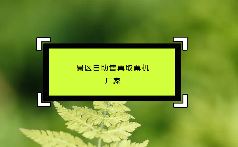 景區(qū)自助售票取票機廠家