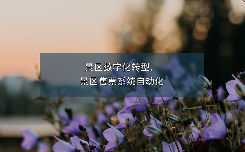 景區(qū)數(shù)字化轉型，景區(qū)售票系統(tǒng)自動化
