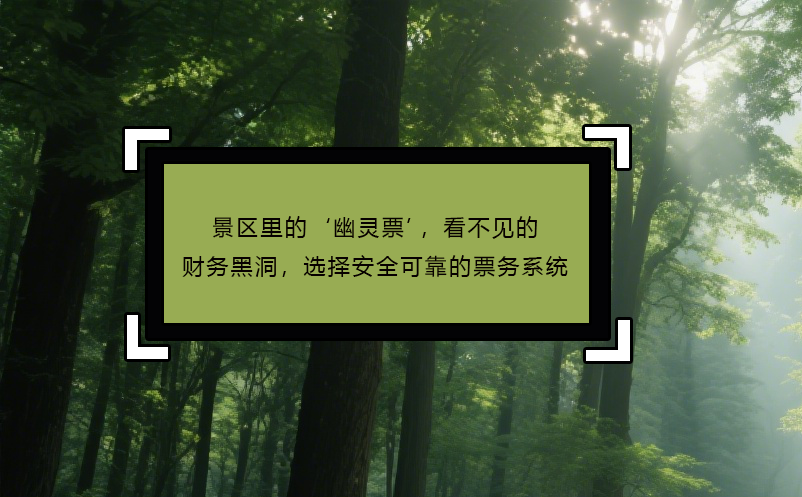景區(qū)里的‘幽靈票’，看不見的財(cái)務(wù)黑洞，選擇安全可靠的票務(wù)系統(tǒng)