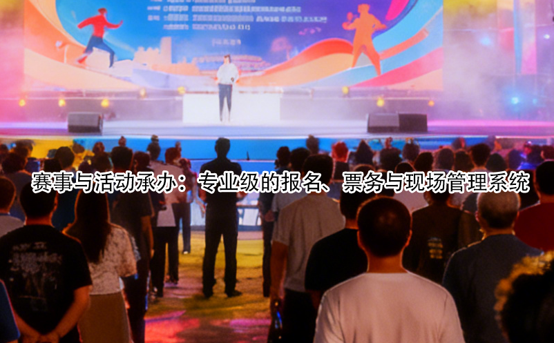 賽事與活動承辦：專業(yè)級的報名、票務與現(xiàn)場管理系統(tǒng)